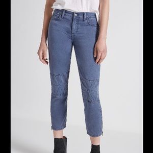 Current/Elliott the Debbie Crop blue womens pants size 29